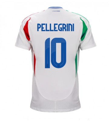 Italien Lorenzo Pellegrini #10 Bortatröja EM 2024 Kortärmad
